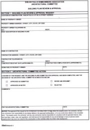 Architectural Review - (Building Plan Review & Approval Request Form)