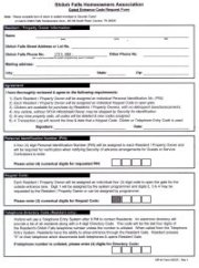 Gate Code Request Form
